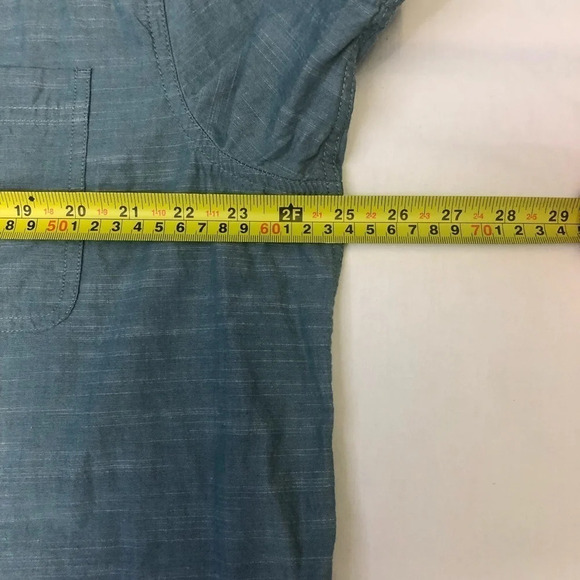 Cariloha Cotton/Bamboo Light Blue-Green Short Sleeve Shirt 2XL - Picture 6 of 8